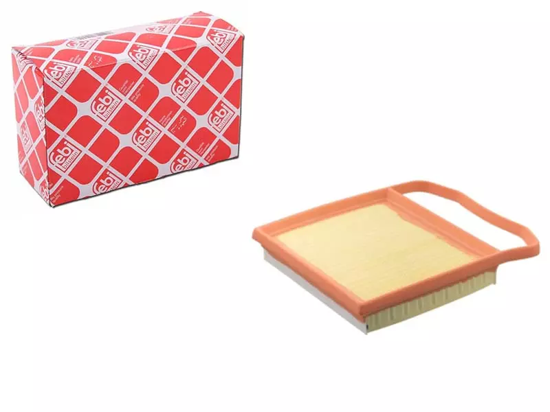 Febi bilstein air filter with its red and white retail box