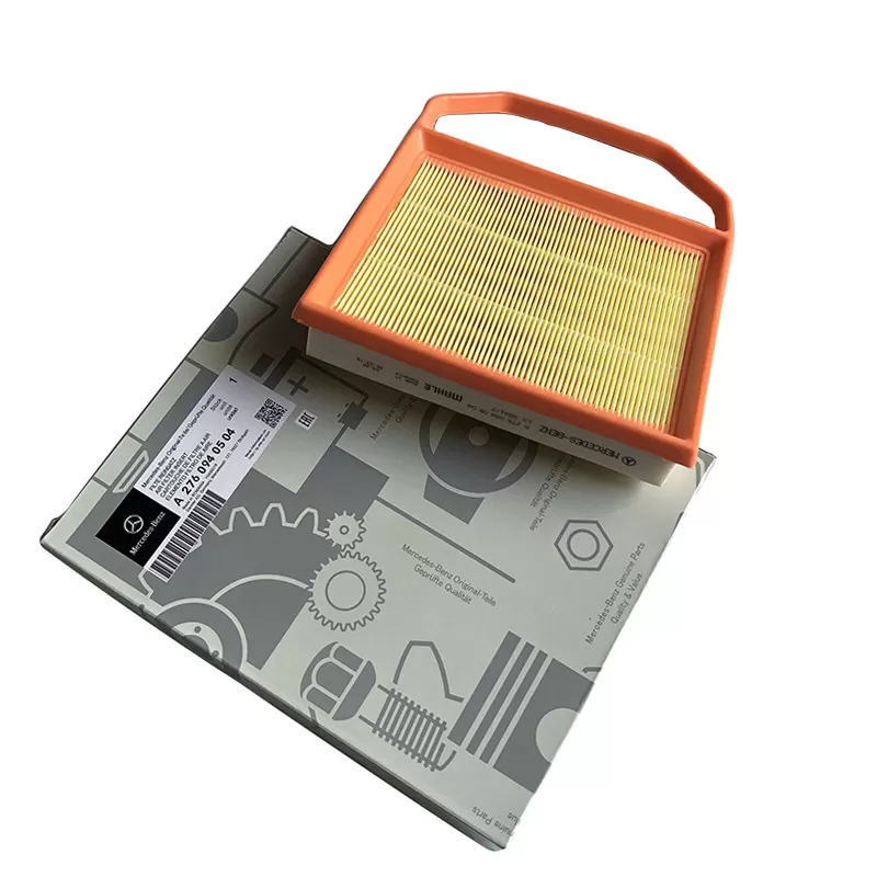 Mercedes-Benz genuine air filter A 276 094 05 04 on its Mercedes-Benz Original-Teile box
