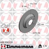 Zimmermann 272mm Brake Disc Set (2 pcs) 600.3263.20