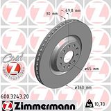 Zimmermann 340mm Brake Disc Set (2 pcs) 600.3243.20