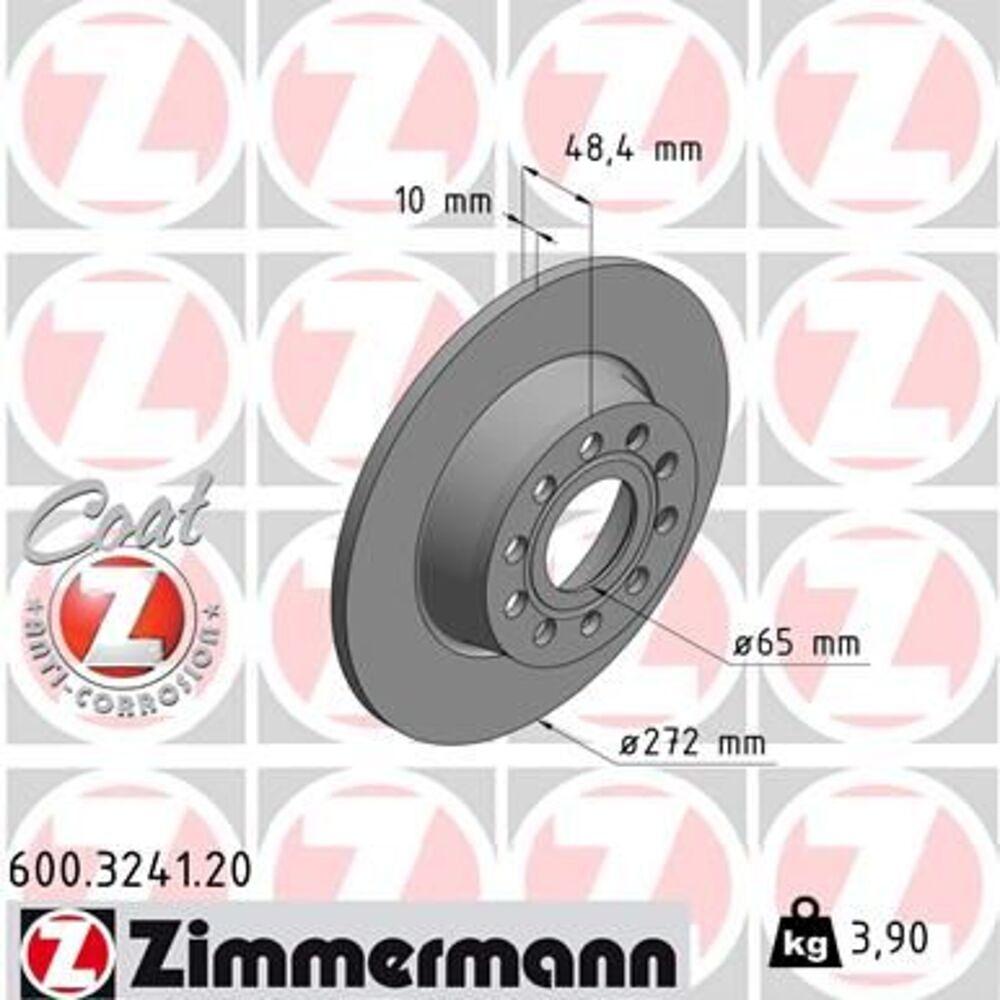 Zimmermann 272mm Brake Disc Set (2 pcs) 600.3241.20