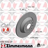 Zimmermann 300mm Brake Disc Set (2 pcs) 600.3252.20