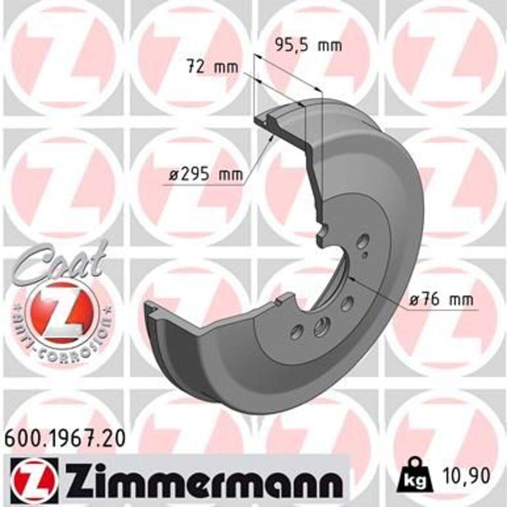 Zimmermann Brake Drum Set (2 pcs) 600.1967.20