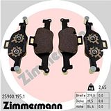 Zimmermann Brake Pad Set 259.0019.51