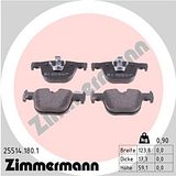 Zimmermann Brake Pad Set 255.1418.01