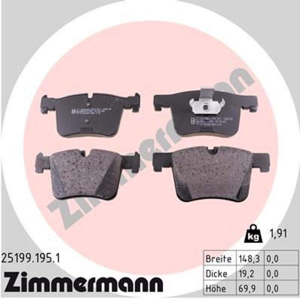 Zimmermann Brake Pad Set 251.9919.51