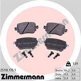 Zimmermann Brake Pad Set 251.1017.51