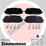 Zimmermann Brake Pad Set 258.6117.02