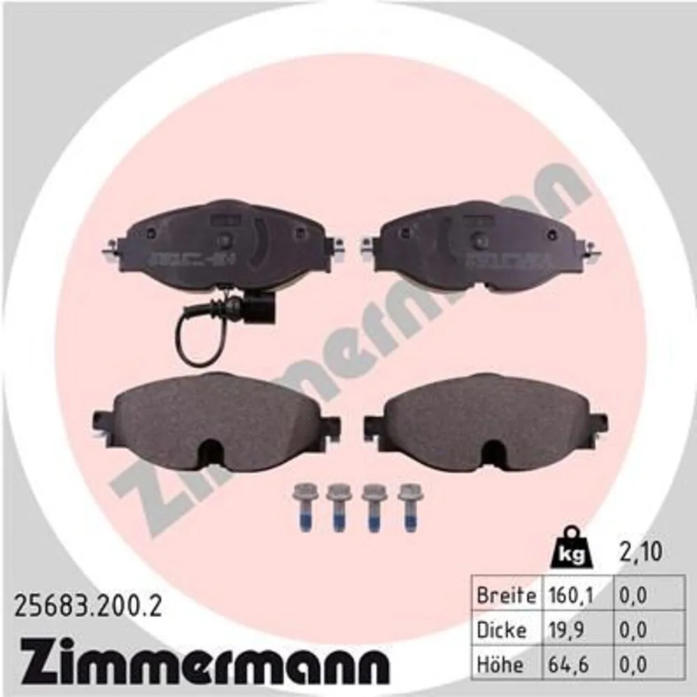 Zimmermann Brake Pad Set 256.8320.02