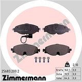 Zimmermann Brake Pad Set 256.8320.02