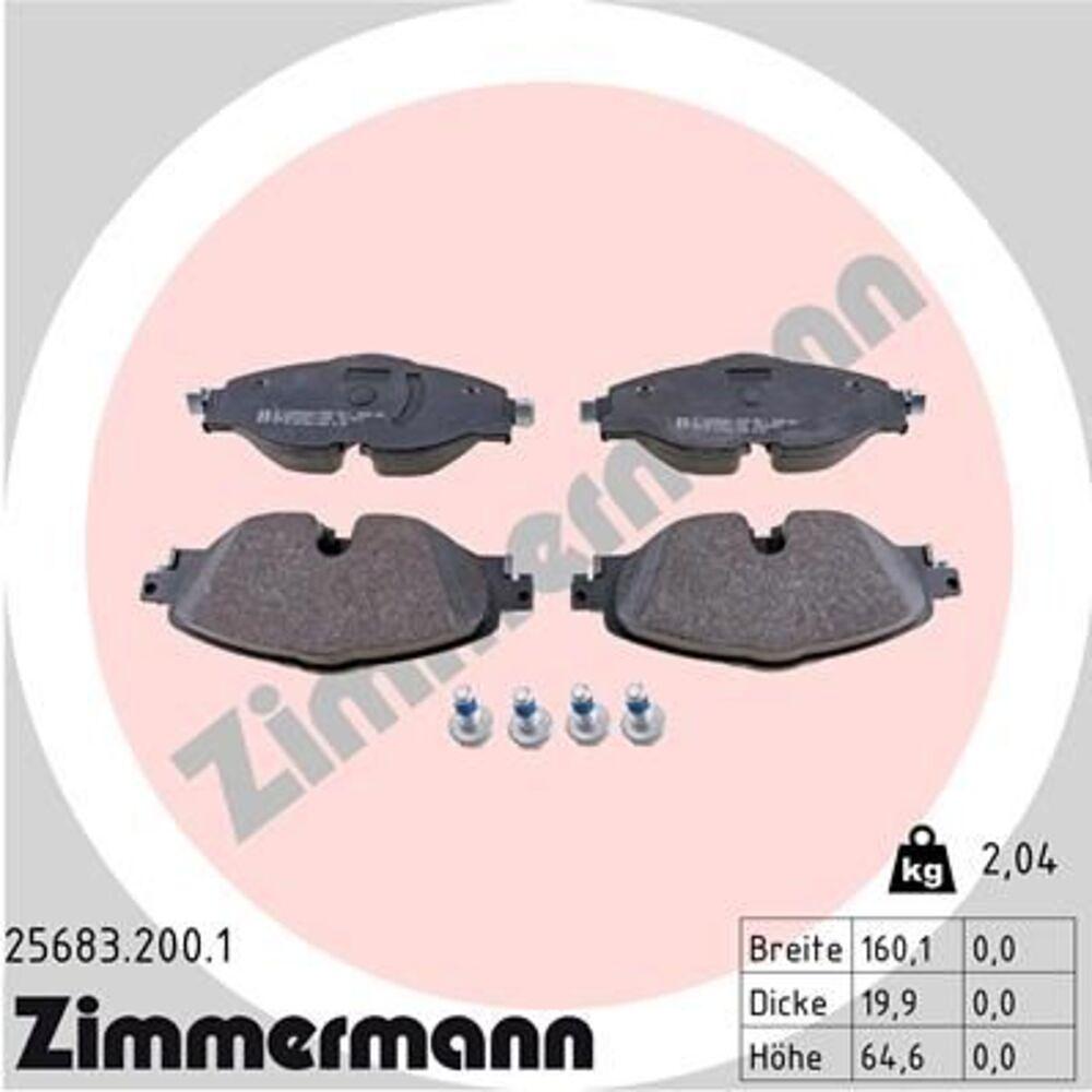 Zimmermann Brake Pad Set 256.8320.01