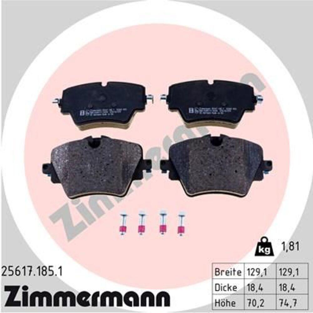 Zimmermann Brake Pad Set 256.1718.51