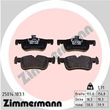 Zimmermann Brake Pad Set 250.1418.31