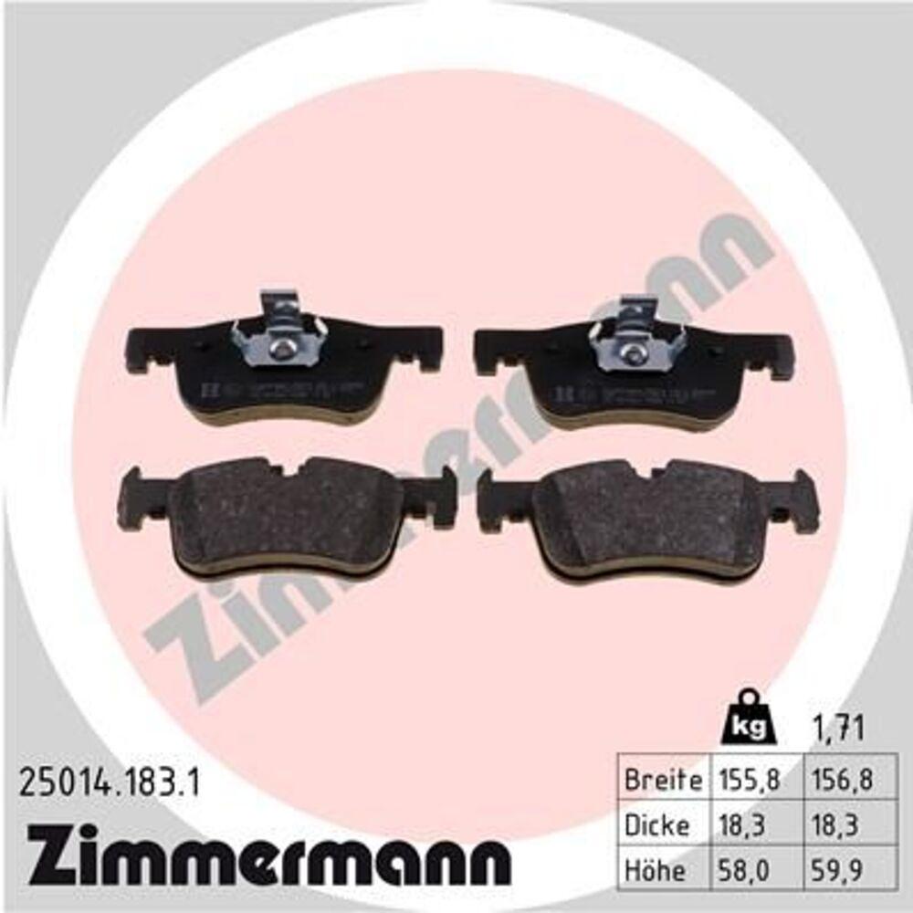 Zimmermann Brake Pad Set 250.1418.31