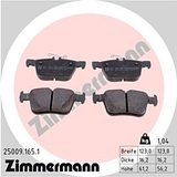 Zimmermann Brake Pad Set 250.0916.51