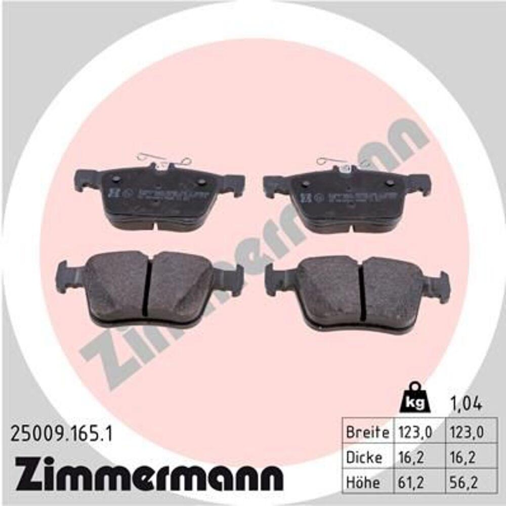 Zimmermann Brake Pad Set 250.0916.51