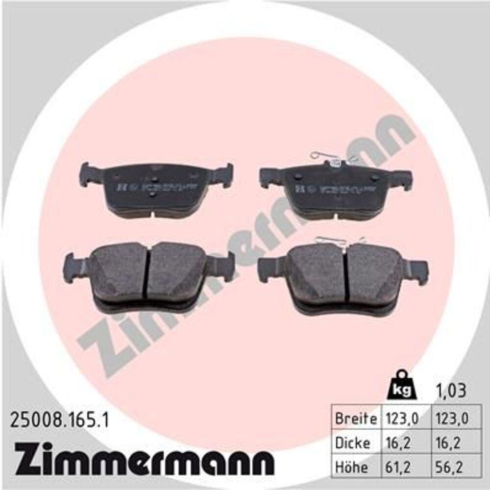 Zimmermann Brake Pad Set 250.0816.51