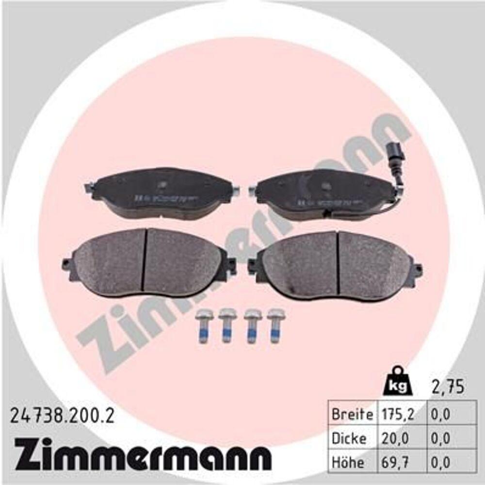Zimmermann Brake Pad Set 247.3820.02