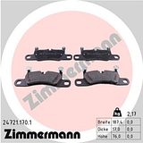 Zimmermann Brake Pad Set 247.2117.01