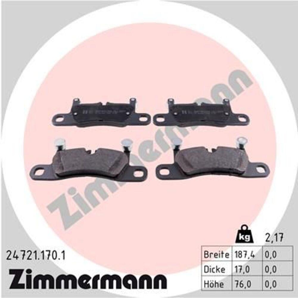 Zimmermann Brake Pad Set 247.2117.01