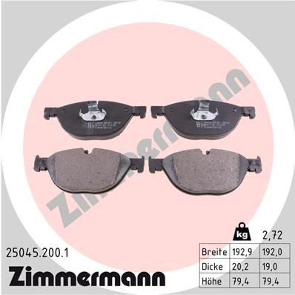 Zimmermann Brake Pad Set 250.4520.01