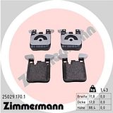 Zimmermann Brake Pad Set 250.2917.01