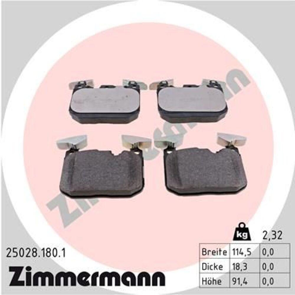 Zimmermann Brake Pad Set 250.2818.01