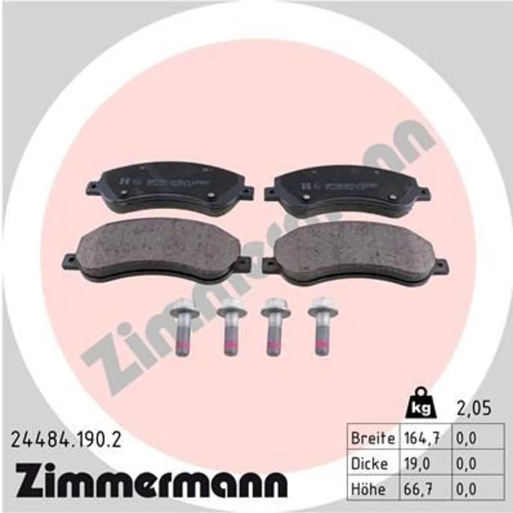 Zimmermann Brake Pad Set 244.8419.02