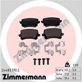 Zimmermann Brake Pad Set 244.8317.02