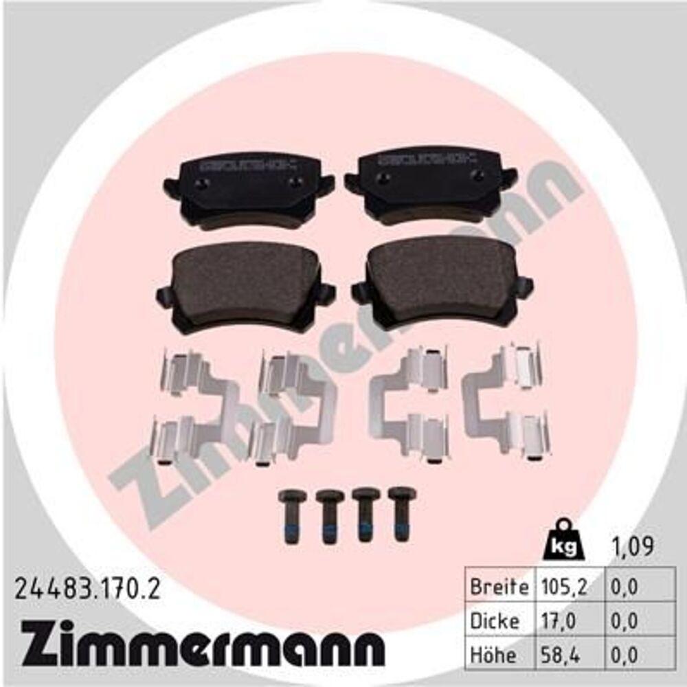 Zimmermann Brake Pad Set 244.8317.02