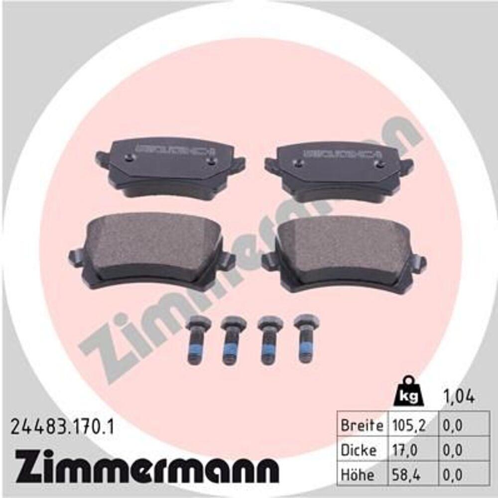 Zimmermann Brake Pad Set 244.8317.01