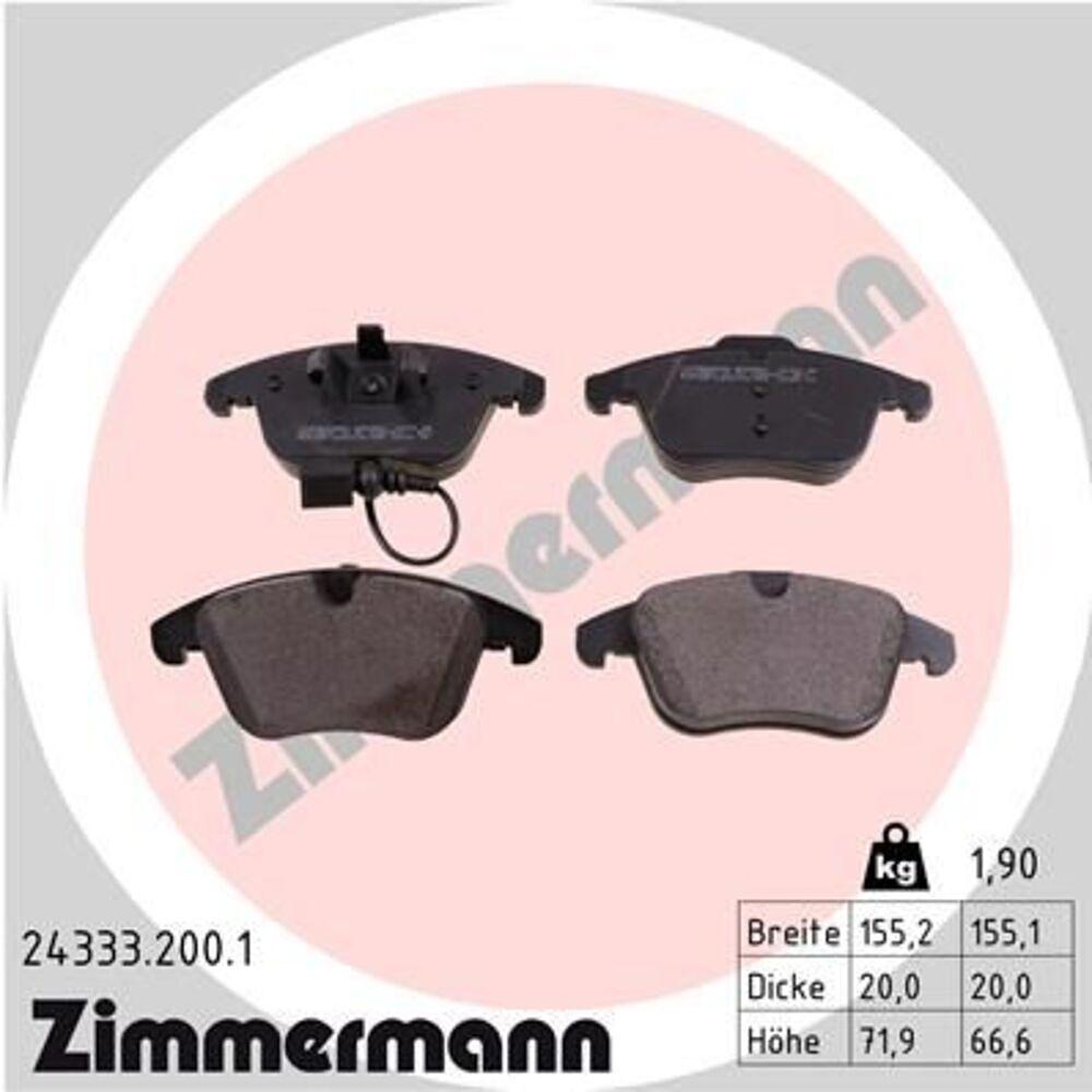 Zimmermann Brake Pad Set 243.3320.01