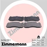Zimmermann Brake Pad Set 243.1617.01
