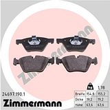 Zimmermann Brake Pad Set 246.9719.01