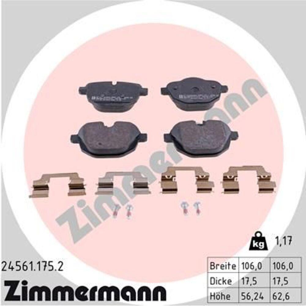 Zimmermann Brake Pad Set 245.6117.52