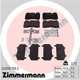 Zimmermann Brake Pad Set 240.9817.03
