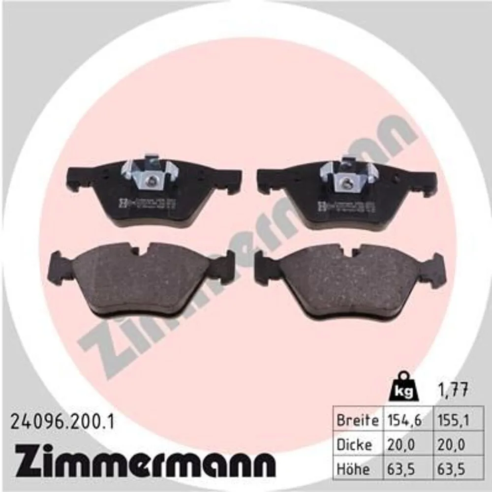 Zimmermann Brake Pad Set 240.9620.01