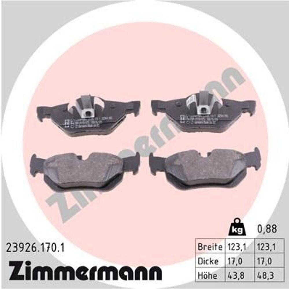 Zimmermann Brake Pad Set 239.2617.01