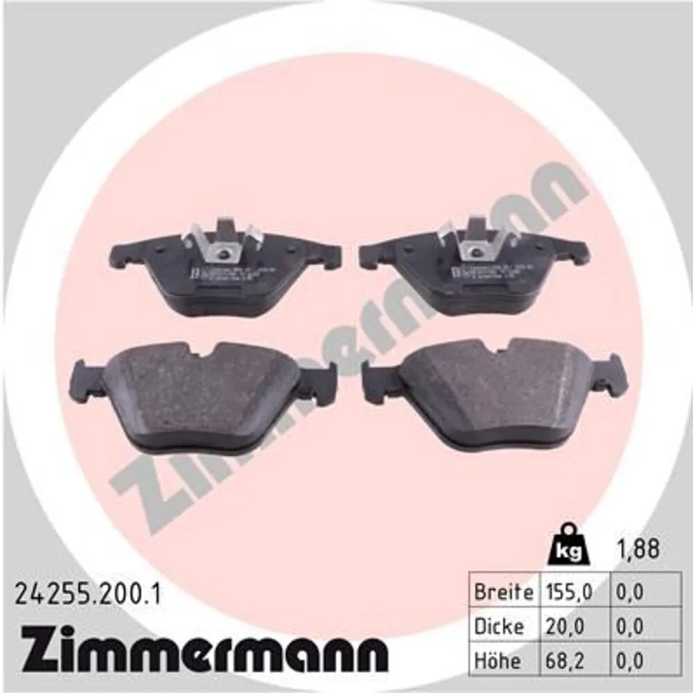 Zimmermann Brake Pad Set 242.5520.01
