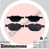 Zimmermann Brake Pad Set 241.7220.01