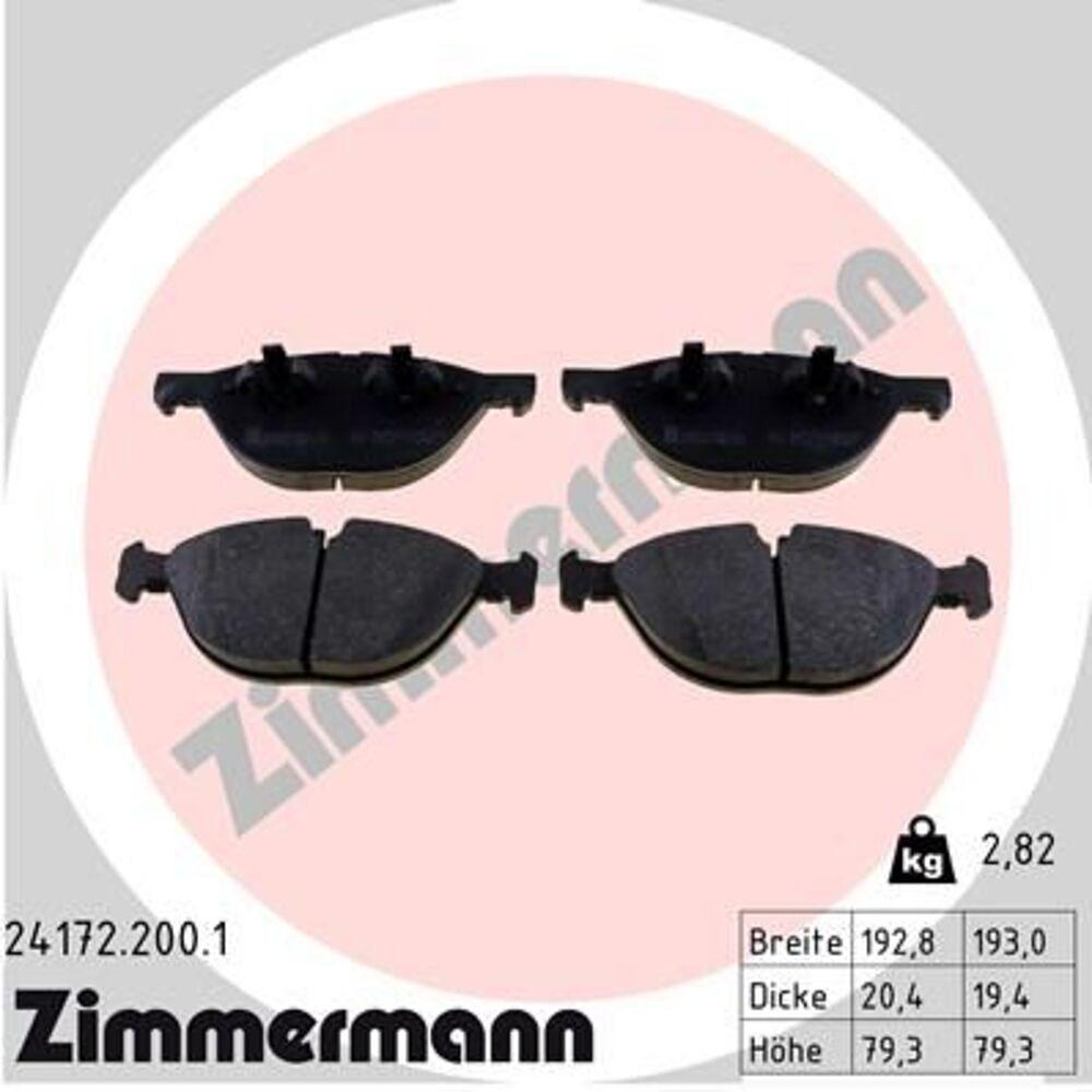 Zimmermann Brake Pad Set 241.7220.01