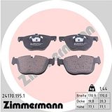 Zimmermann Brake Pad Set 241.7019.51