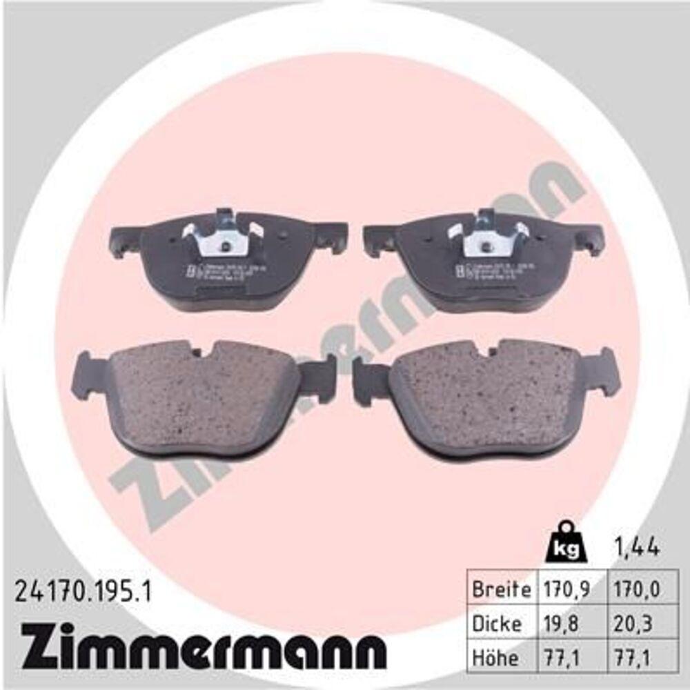 Zimmermann Brake Pad Set 241.7019.51