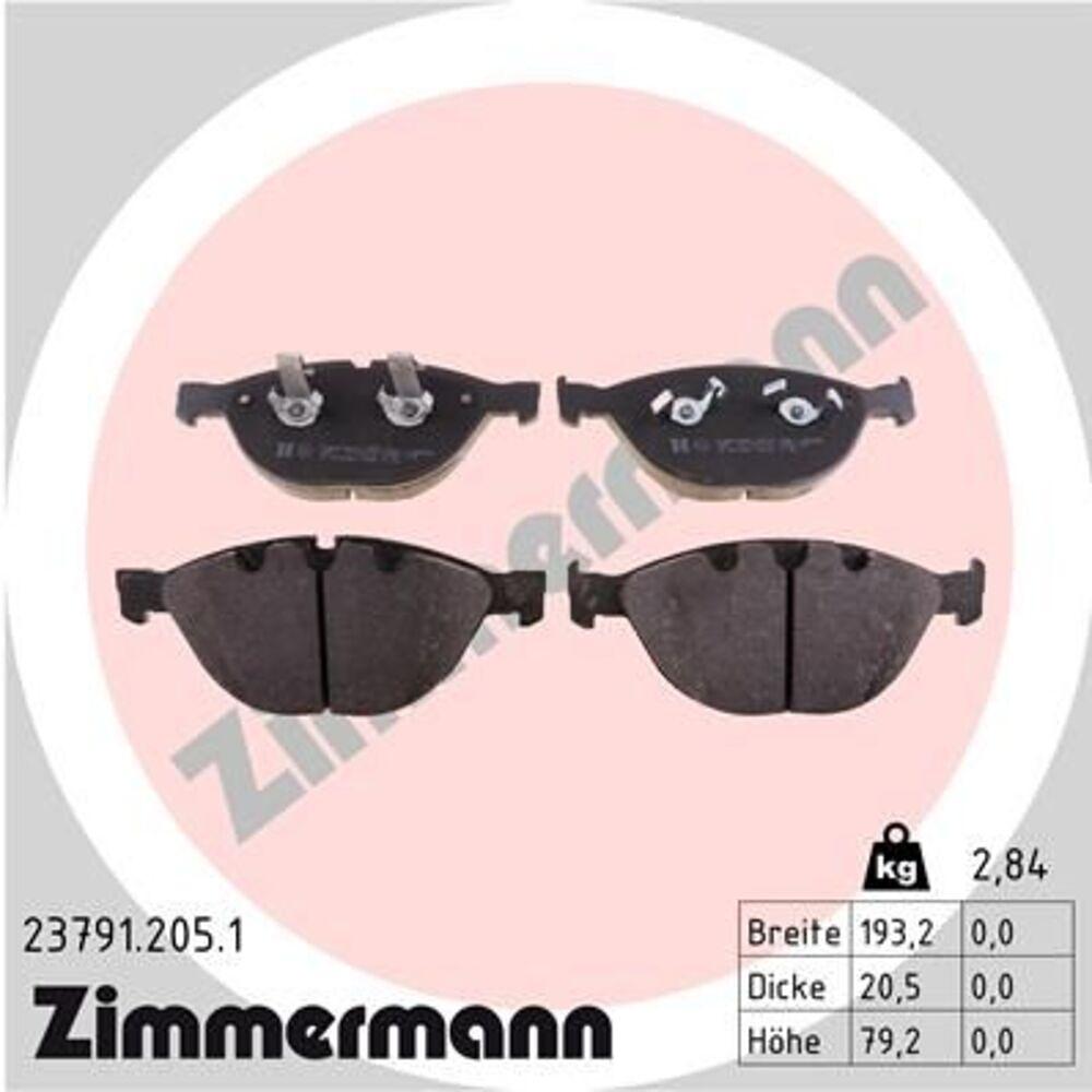 Zimmermann Brake Pad Set 237.9120.51