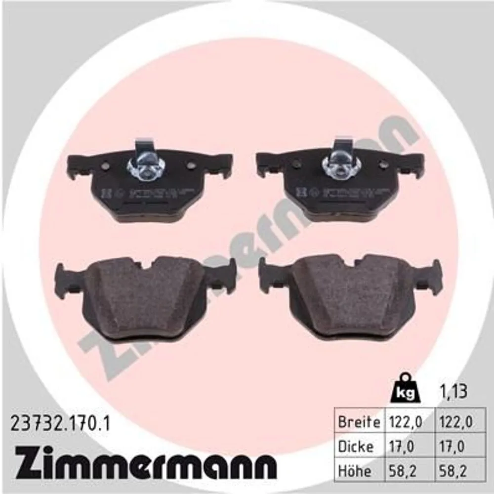Zimmermann Brake Pad Set 237.3217.01