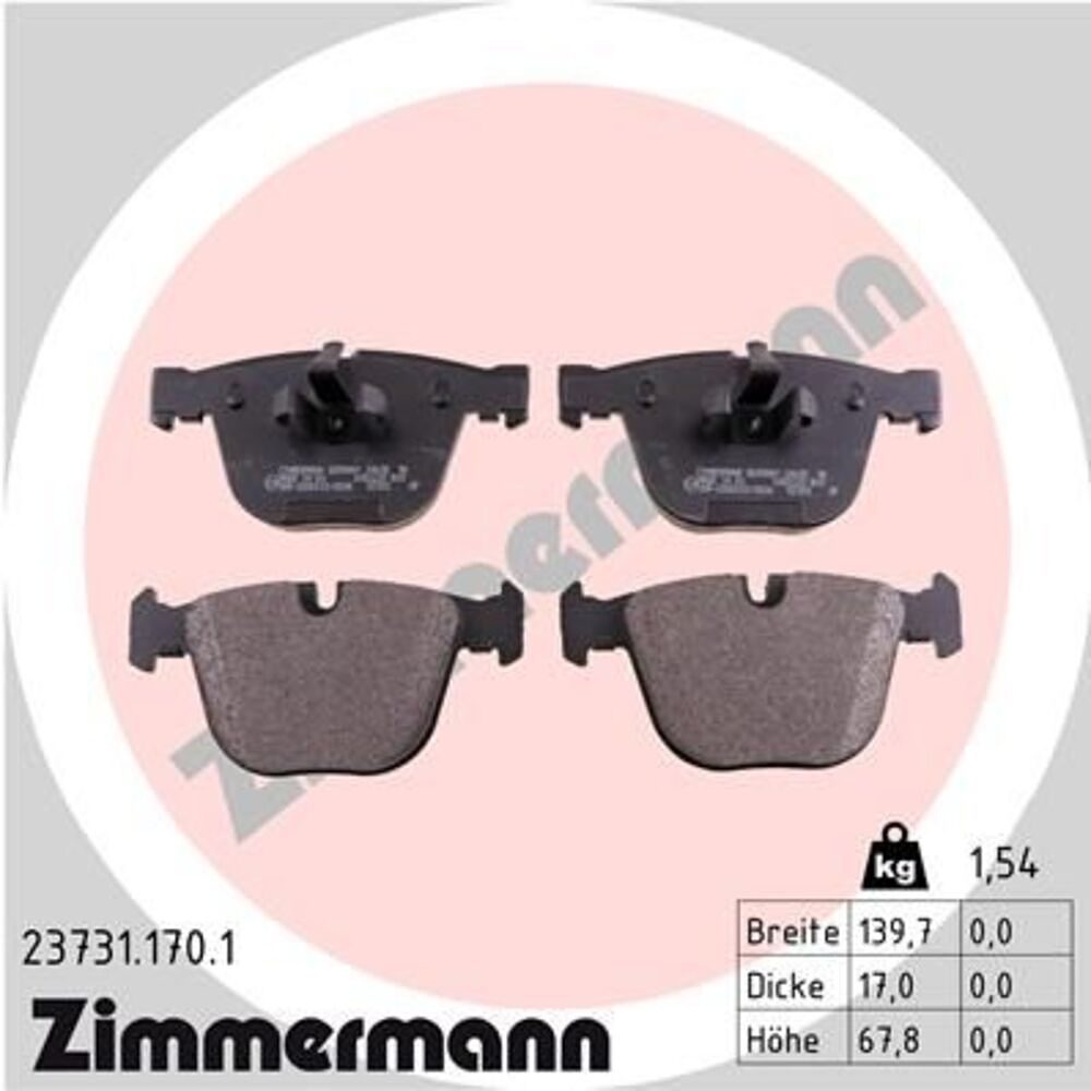 Zimmermann Brake Pad Set 237.3117.01