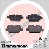 Zimmermann Brake Pad Set 236.2317.01