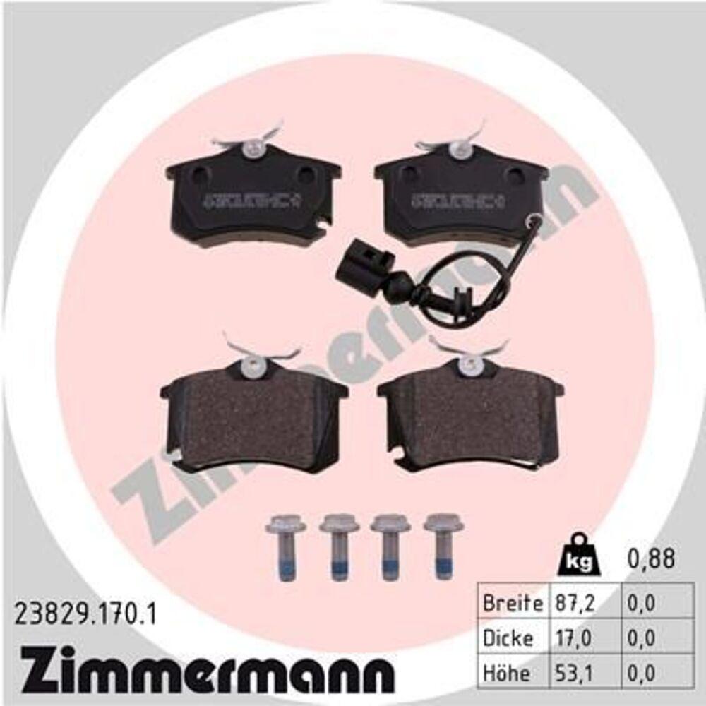 Zimmermann Brake Pad Set 238.2917.01