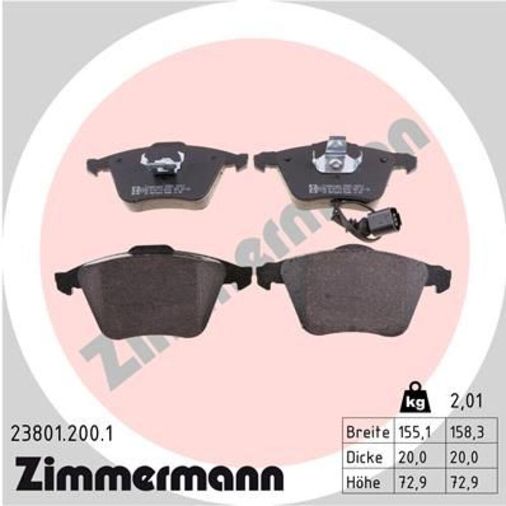 Zimmermann Brake Pad Set 238.0120.01