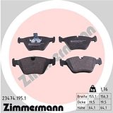Zimmermann Brake Pad Set 234.7419.51